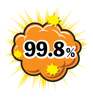99.8%のウイルスを分解除去