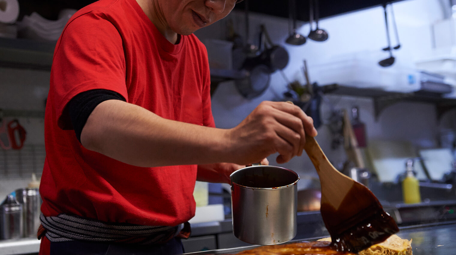 仕入館を導入したお好み焼き店